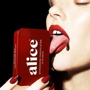 Alice Mushrooms Chocolate Happy Ending – 1 Tin (16 Doses) - Image 3